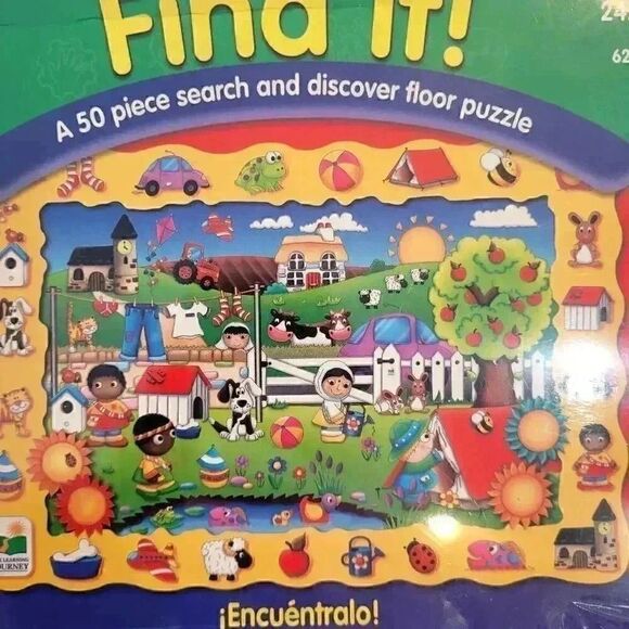 The Learning Journey "Find It" Farm 50 pc Search & Discover Floor Puzzle NEW - Picture 2 of 8